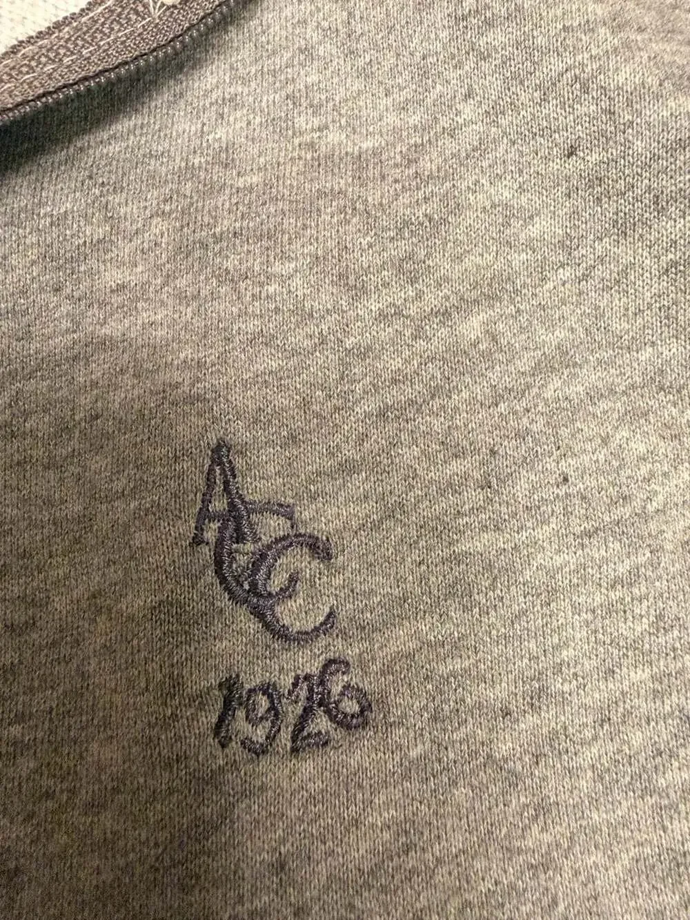 Dunning Golf Quarter-Zip Sweatshirt Size L Grey Embroidered Logo